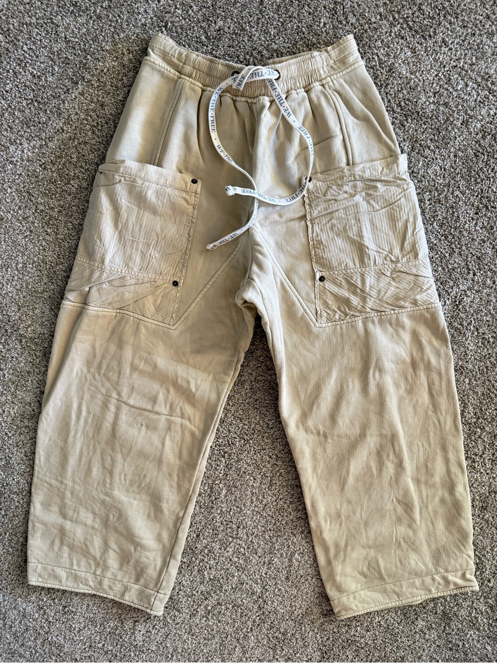 We the Free Jet Set Knit Pull On Pants, EUC, XS, Morning Oat